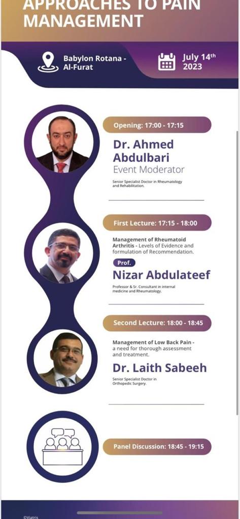 Pain Management Symposium by ILBJH and Viatres Pharma