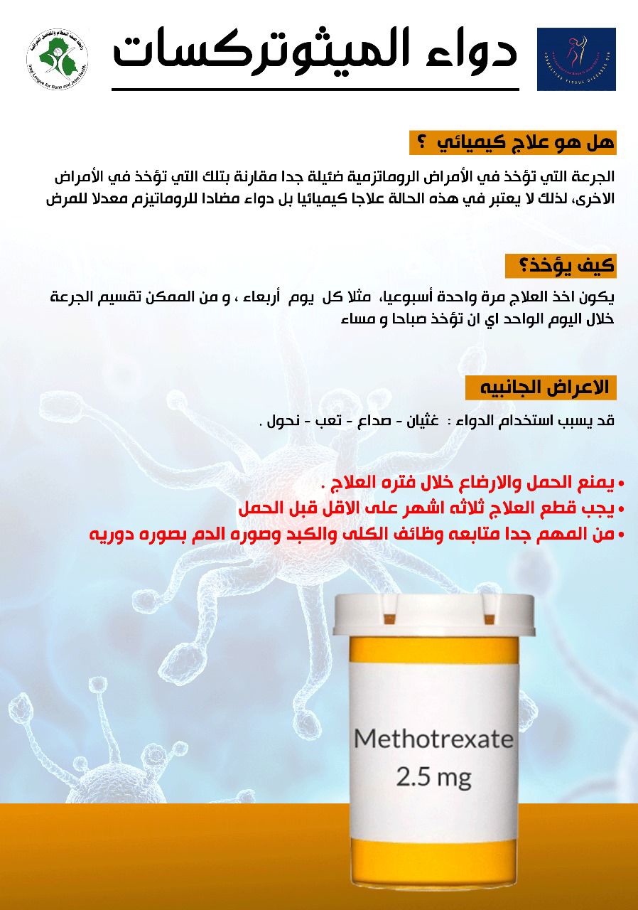 دواء الميثوتريكسات: نقطة تحول في علاج الأمراض الروماتيزمية